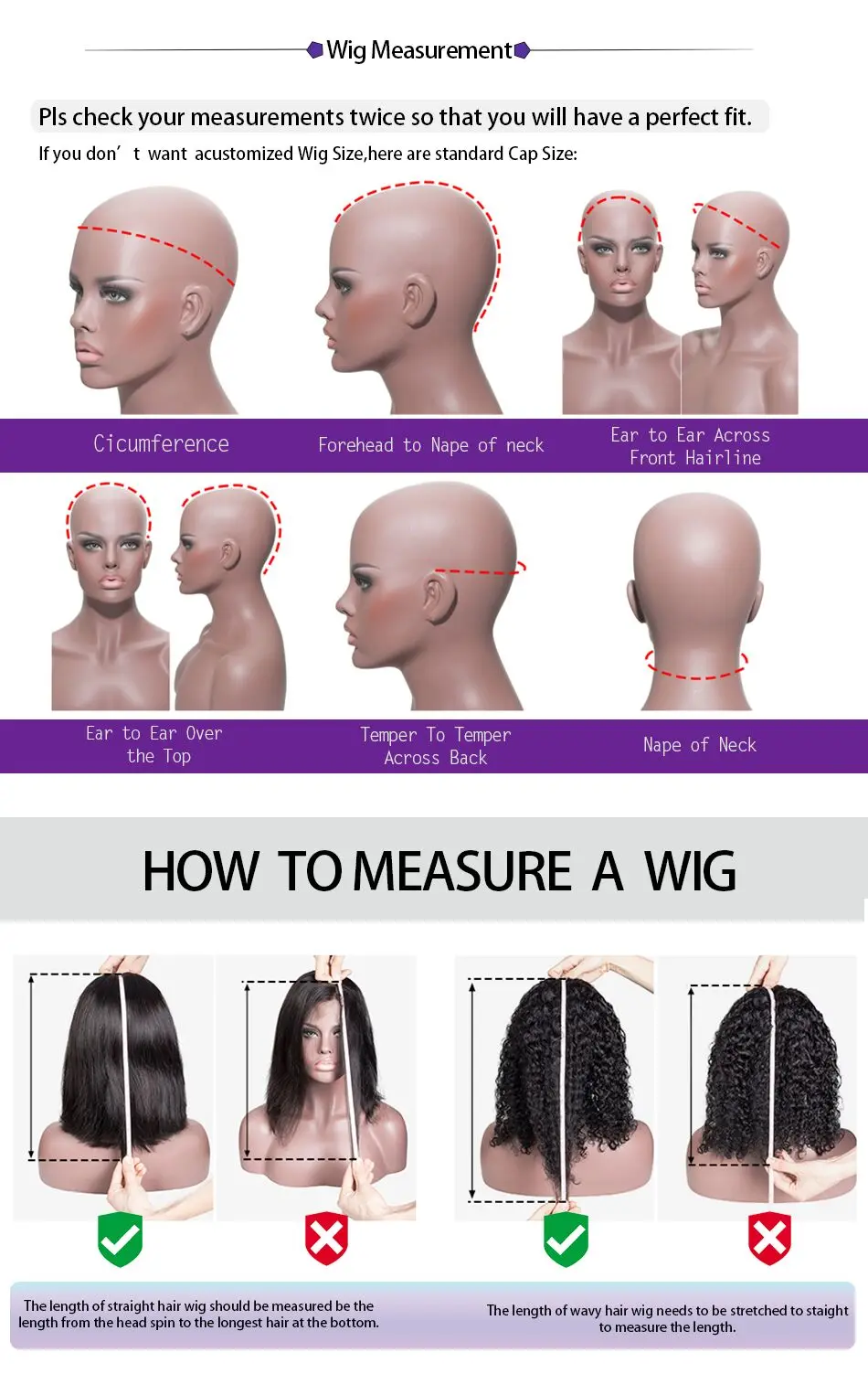 Curly Short Human Hair Wig
