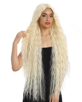 Blonde Super Long Wavy Lace Synthetic Hair Wig