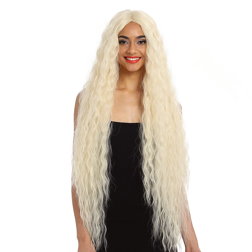 Blonde Super Long Wavy Lace Synthetic Hair Wig Blonde Super Long Wavy Lace Synthetic Hair Wig