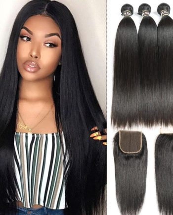 Straight Human Hair Bundles