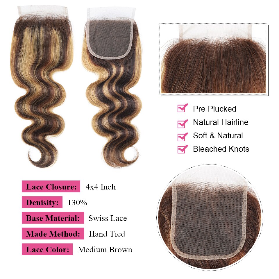 Ombre Body Wave Bundles with Closure Ombre Body Wave Bundles with Closure