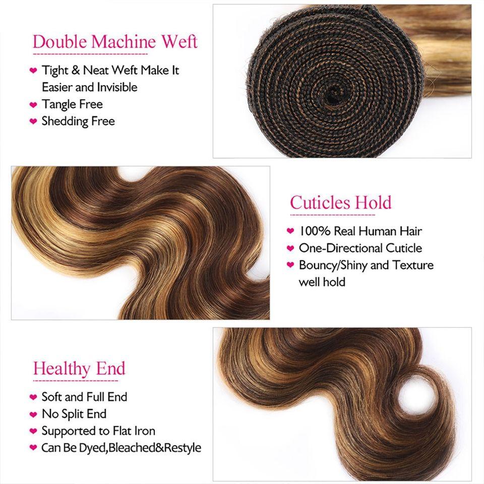 Ombre Body Wave Bundles with Closure Ombre Body Wave Bundles with Closure