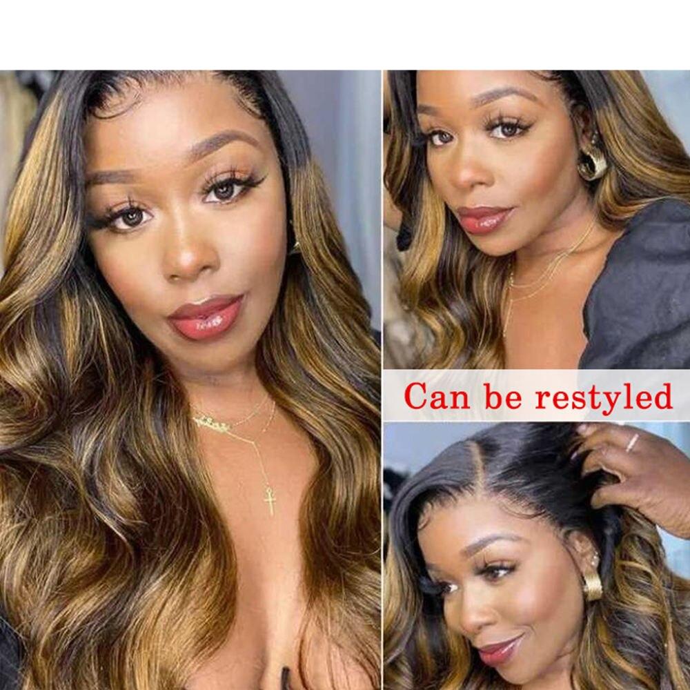 13x6 Ombre Brown Lace Front Wig - Image 3
