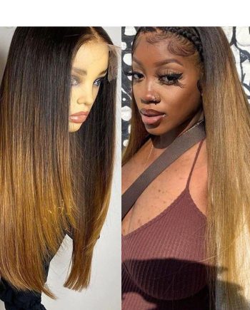 13x6 Ombre Brown Lace Front Wig