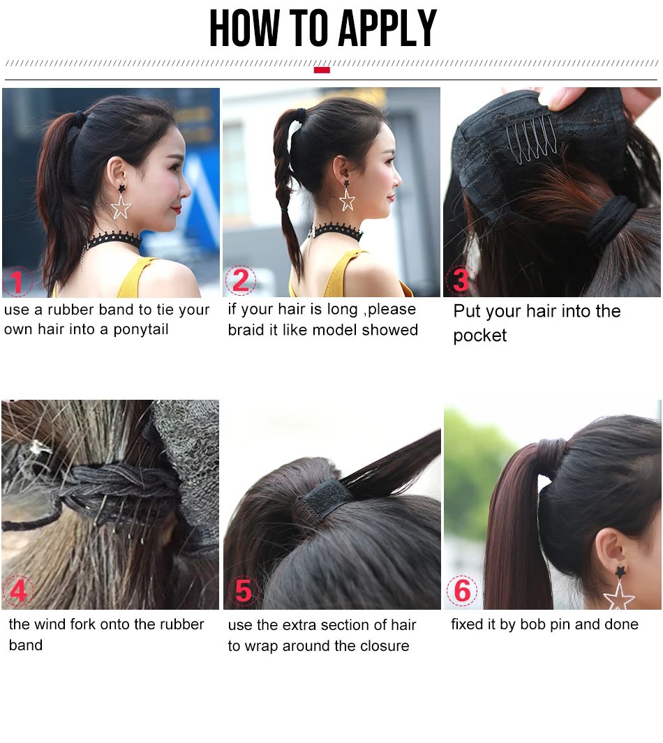 Wrap Around Human Hair Ponytail Wrap Around Human Hair Ponytail